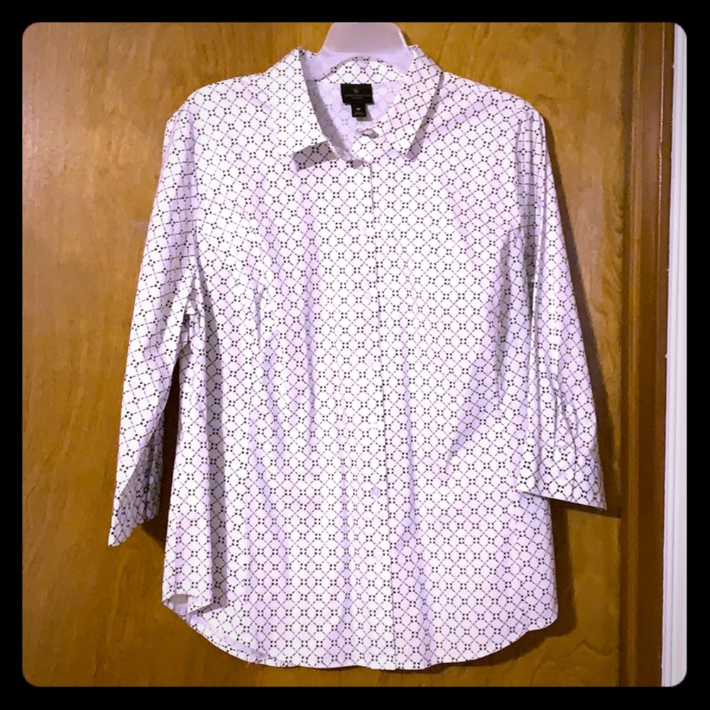 Worthington Woman 3/4 length sleeved blouse